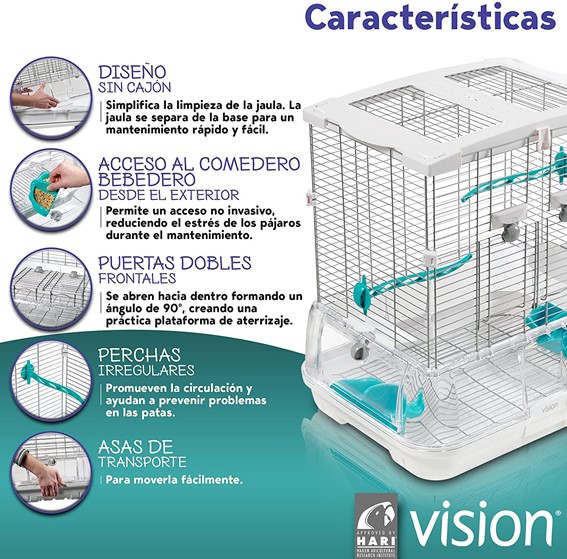 caracteristicas jaula hagen vision s01