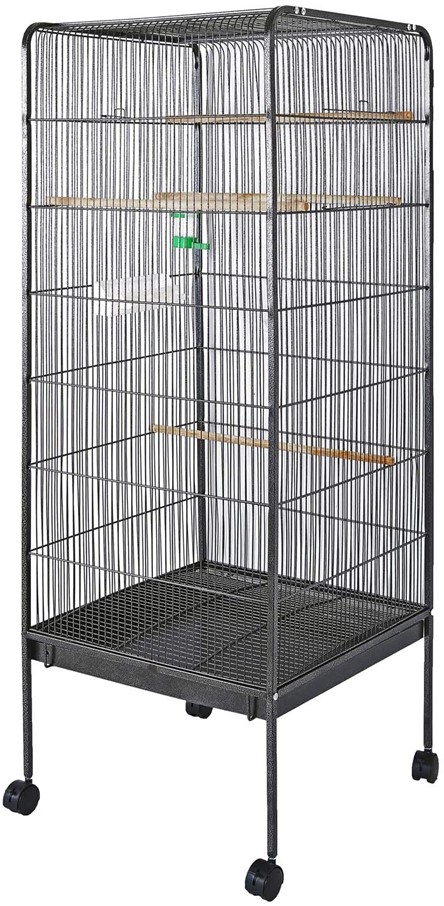 WilTec Jaula pájaros Pajarera XL Casa periquitos Canarios 146x54x54cm Mascotas Animales Aves Loros Cacatúas